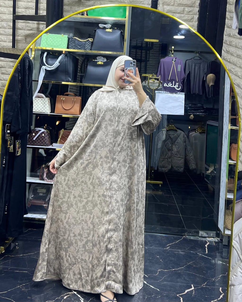 Abaya Sultana – Beige Élégant