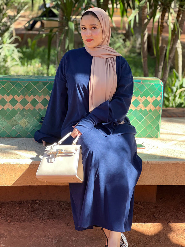 Robe Amira — Bleu Marine Prestige