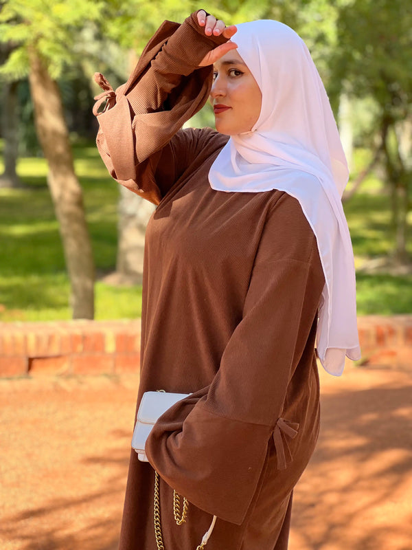 La Robe Amira — Marron Chocolat