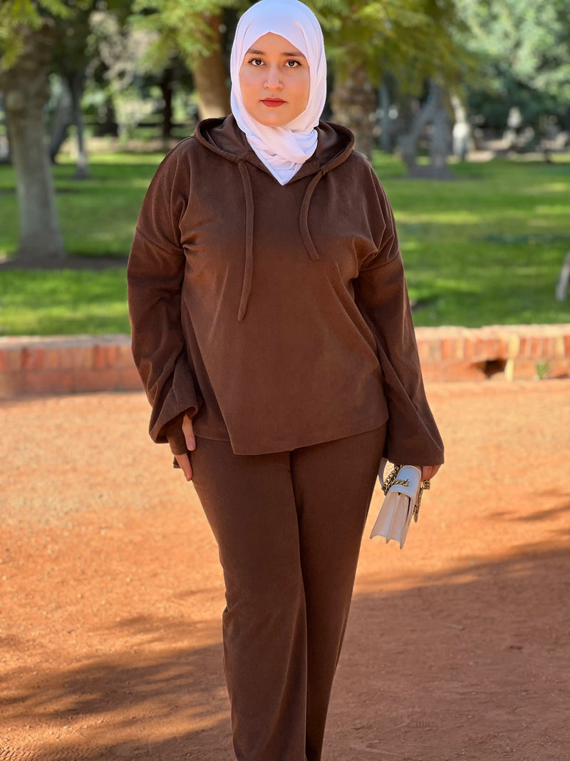 Ensemble Amira — Marron Chocolat