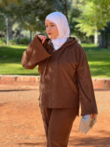 Ensemble Amira — Marron Chocolat