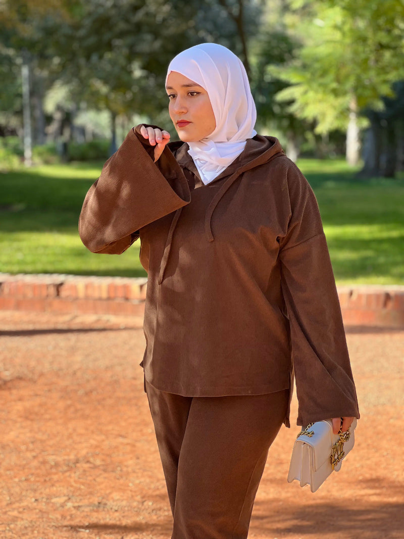 Ensemble Amira — Marron Chocolat