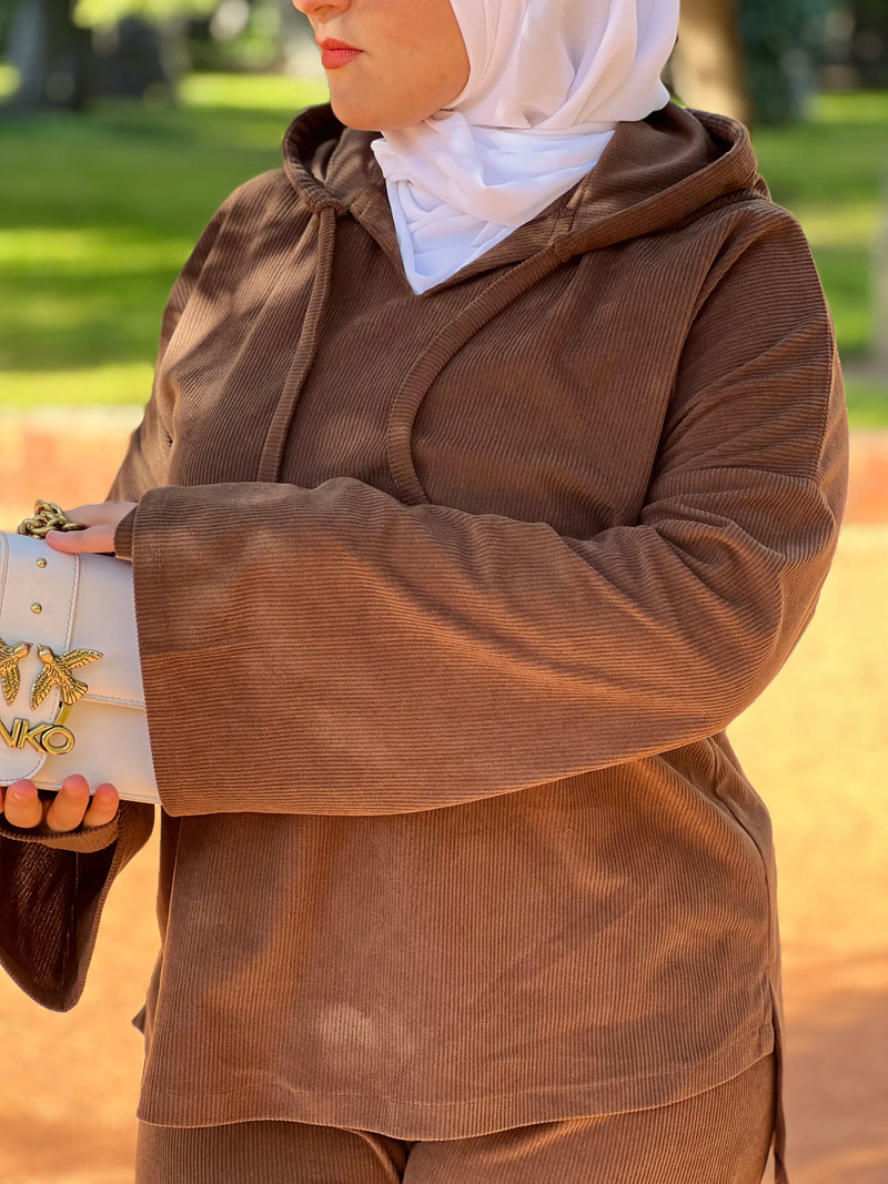 Ensemble Amira — Marron Chocolat